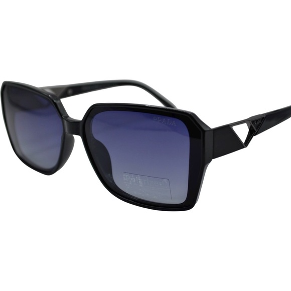 Prada Women’s Sunglasses | Black Frame | Purple/Grey Gradient Polarized - Picture 1 of 10